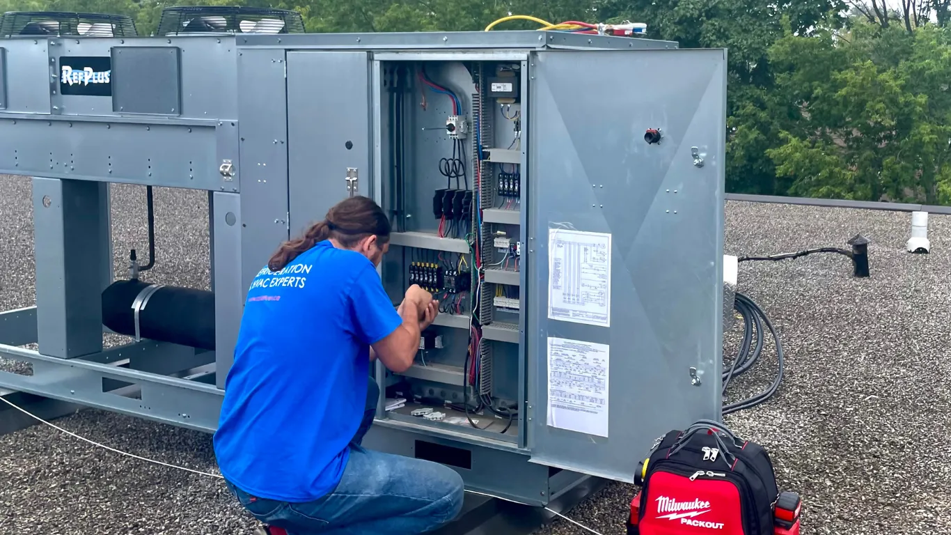 rooftop ac unit installation