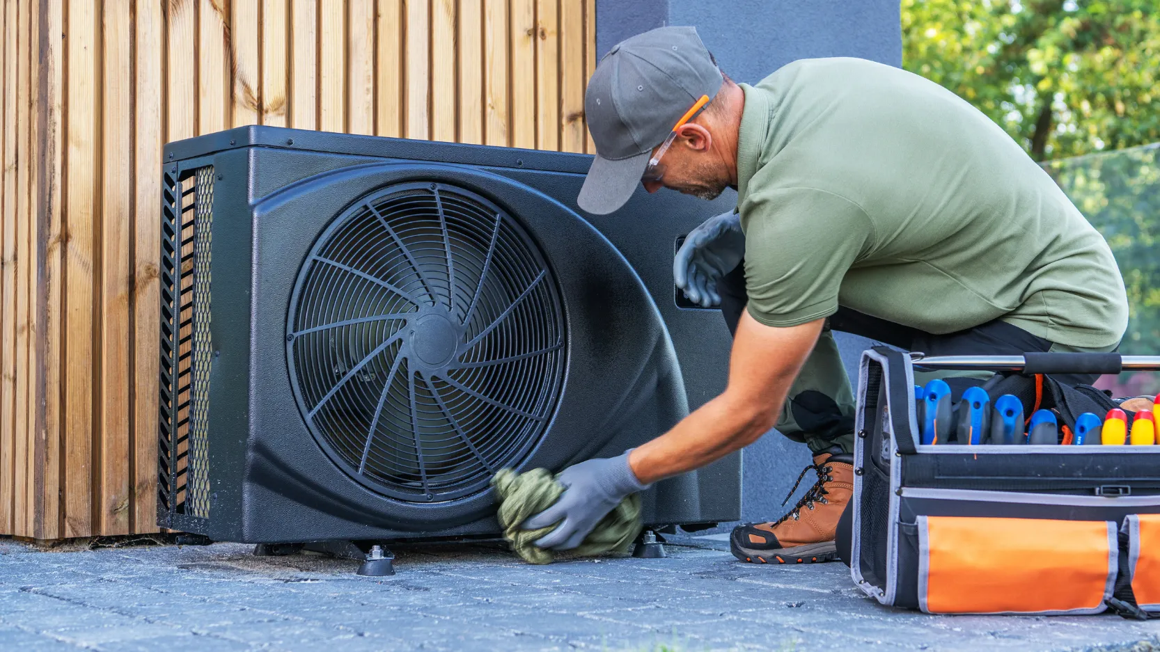 residential heat pump installation